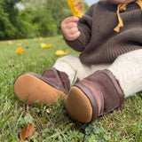 Cozy Cuff Soft Sole Boots Brown