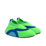 Scuba Aqua Shoes in Green, perspective view