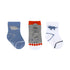 Ramsey & Dan 3-Pack Baby Socks in Medium Blue, flat lay