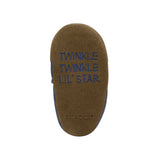 Under The Stars Soft Soles in Dark Blue, bottom view