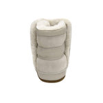 Cozy Cuff Soft Sole Boots in Taupe, back view