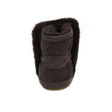 Cozy Cuff Soft Sole Boots in Brown, back view