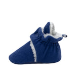 Tundra Snap Booties in Navy, side view