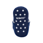 Tundra Snap Booties in Navy, bottom view