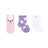 Cozy Cutie 3-Pack Baby Socks Pastel, flat laid