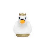 Swan Princess Light-up Slippers in White, front view