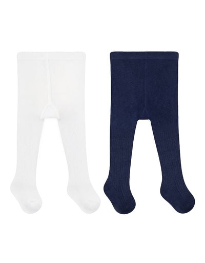 Britany Heavyweight 2-Pack Tights for Infant and Toddler, flat lay