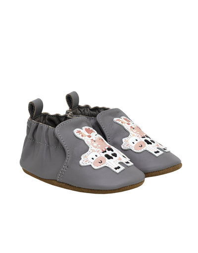 Fun At The Farm Soft Soles in Grey