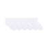 Solid Quarter 6-Pack Socks White for Toddlers and Kids, flat laid