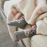Cats Rule 3-Pack Baby Socks Pink