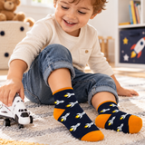 To The Moon 3-Pack Quarter Socks Navy for Toddlers and Kids